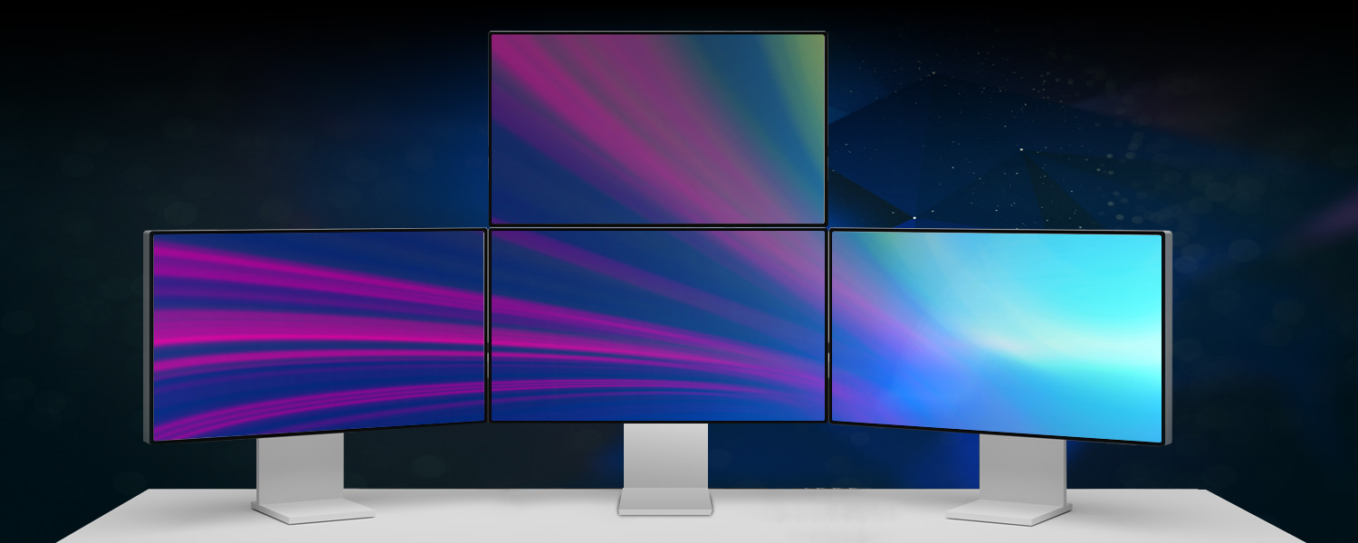 Quadruple Monitor 600