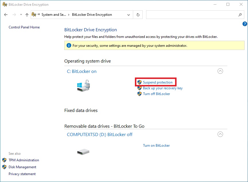 How do I check if a system supports TPM 2.0 and bitlocker? step2