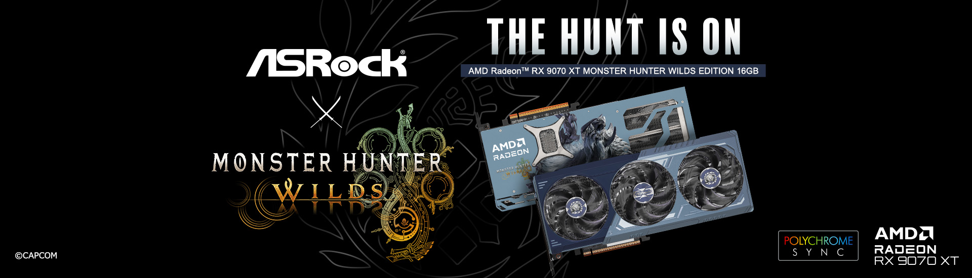 Radeon™ RX 9070 XT Monster Hunter Wilds Edition 16GB
