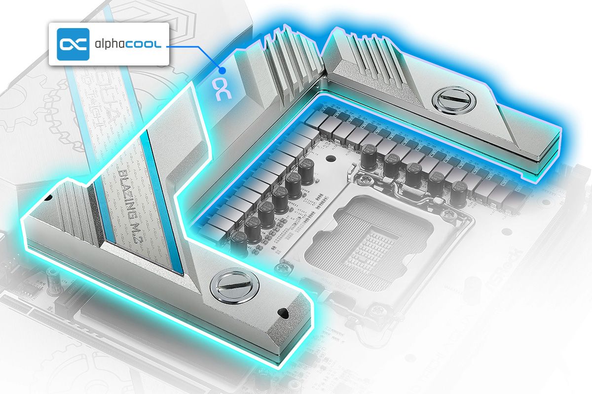 Gen5 SSD를 위한 최초의 탈착식 M.2 워터 블록