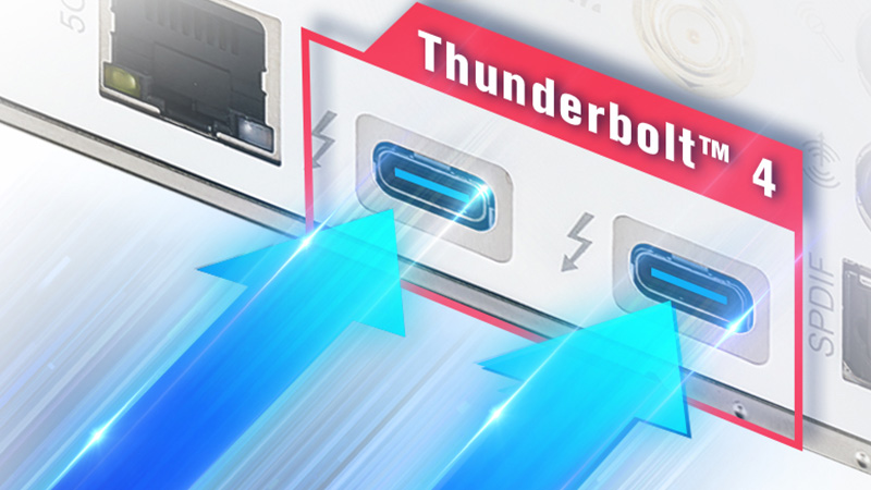 듀얼 Thunderbolt™ 4 Type-C