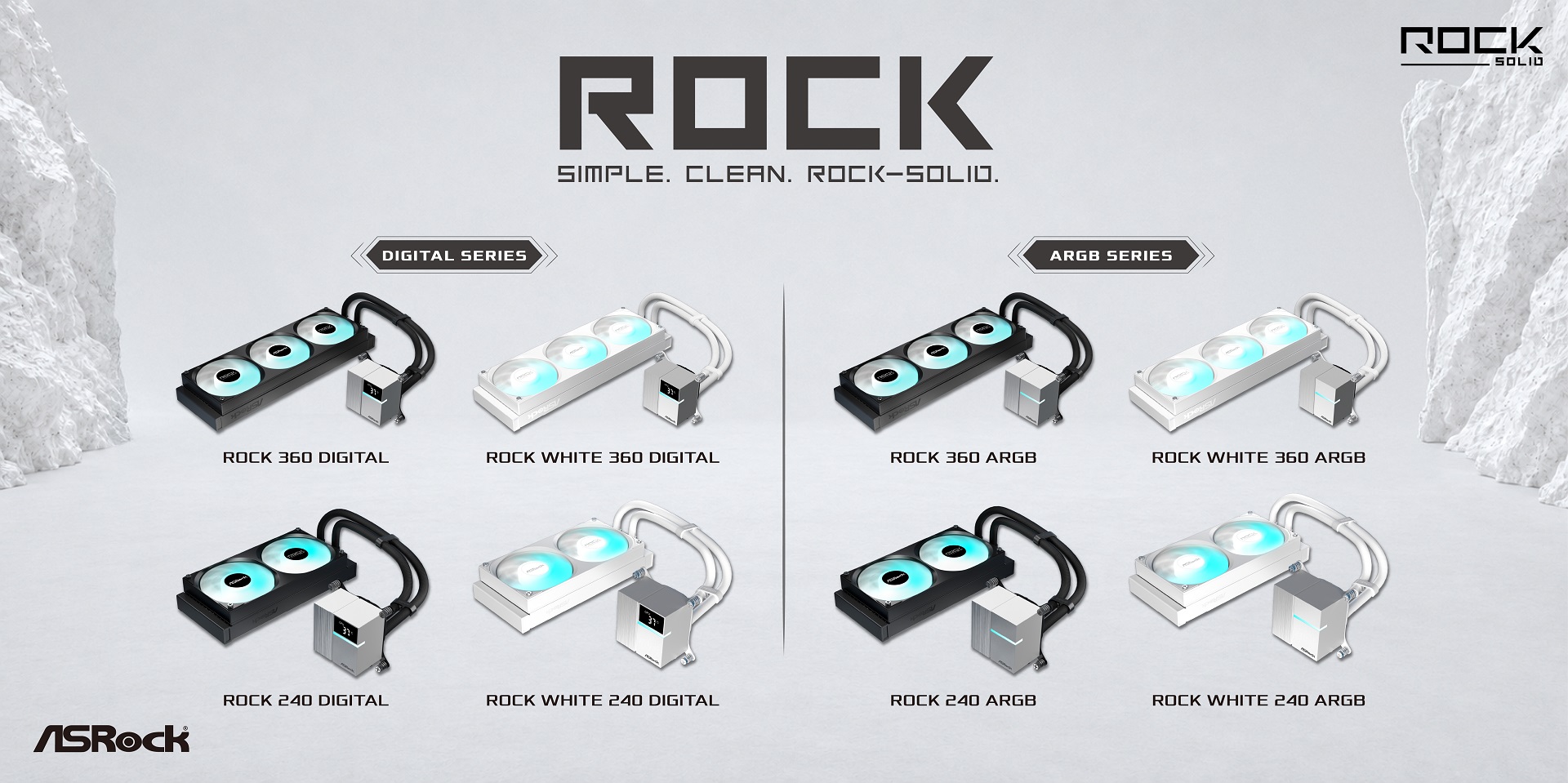 Simplicity Meets Rock-Solid Cooling ASRock Introduces the All-New Rock Series AIO Liquid Coolers
